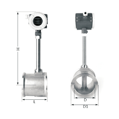 FLVJ系列 渦街流量計結構尺寸圖