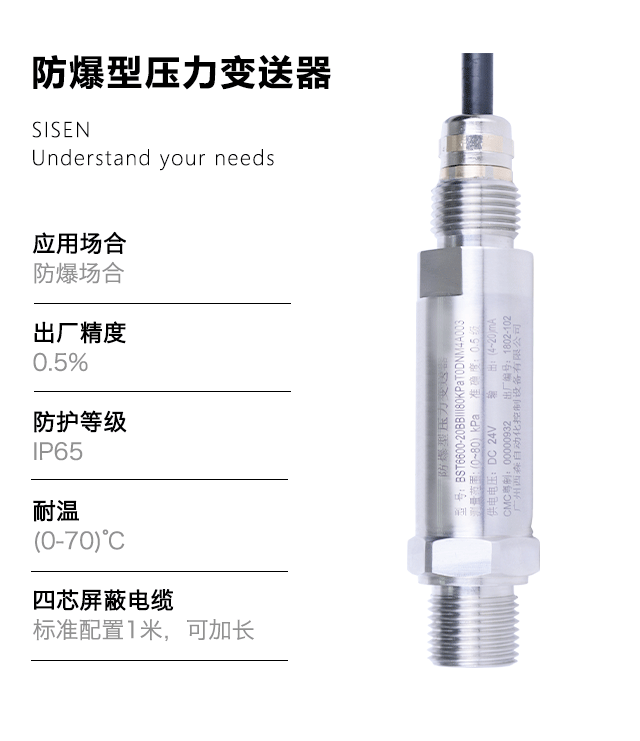 防爆型壓力變送器