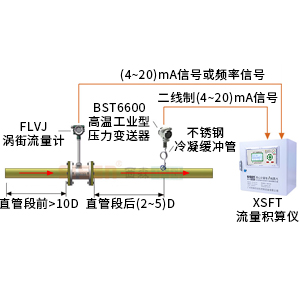 壓力補償蒸汽質量計量系統