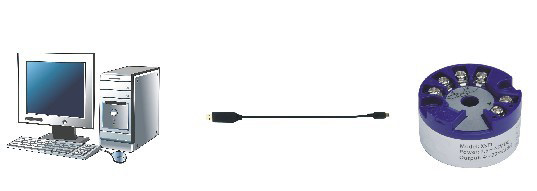 XSTT-A智能溫度變送器組態示意圖