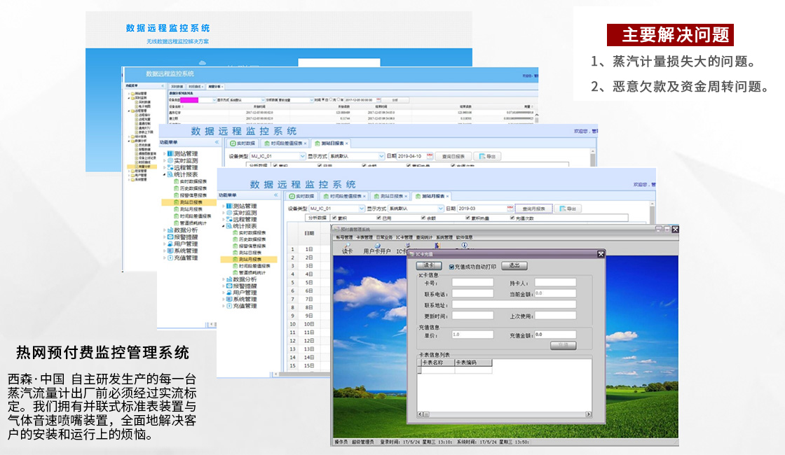 西森熱網(wǎng)預(yù)付費(fèi)監(jiān)控管理系統(tǒng)