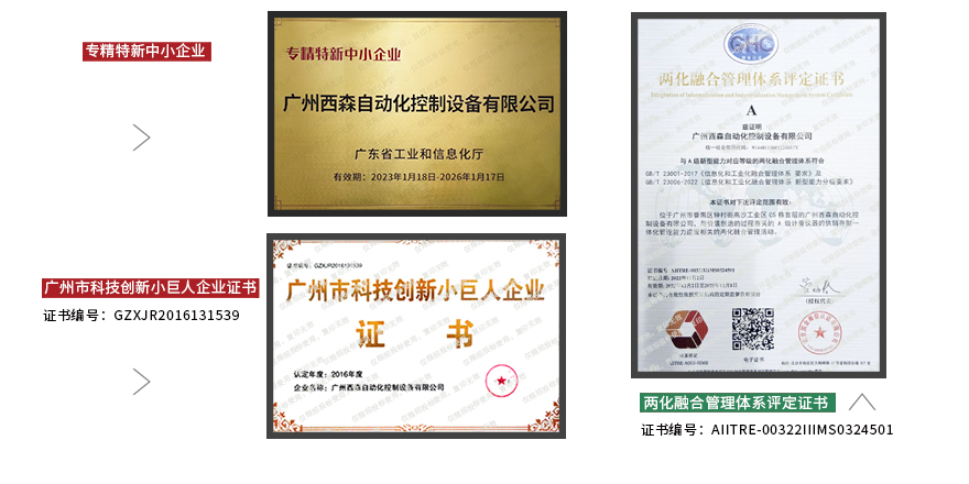 西森資質(zhì)證書